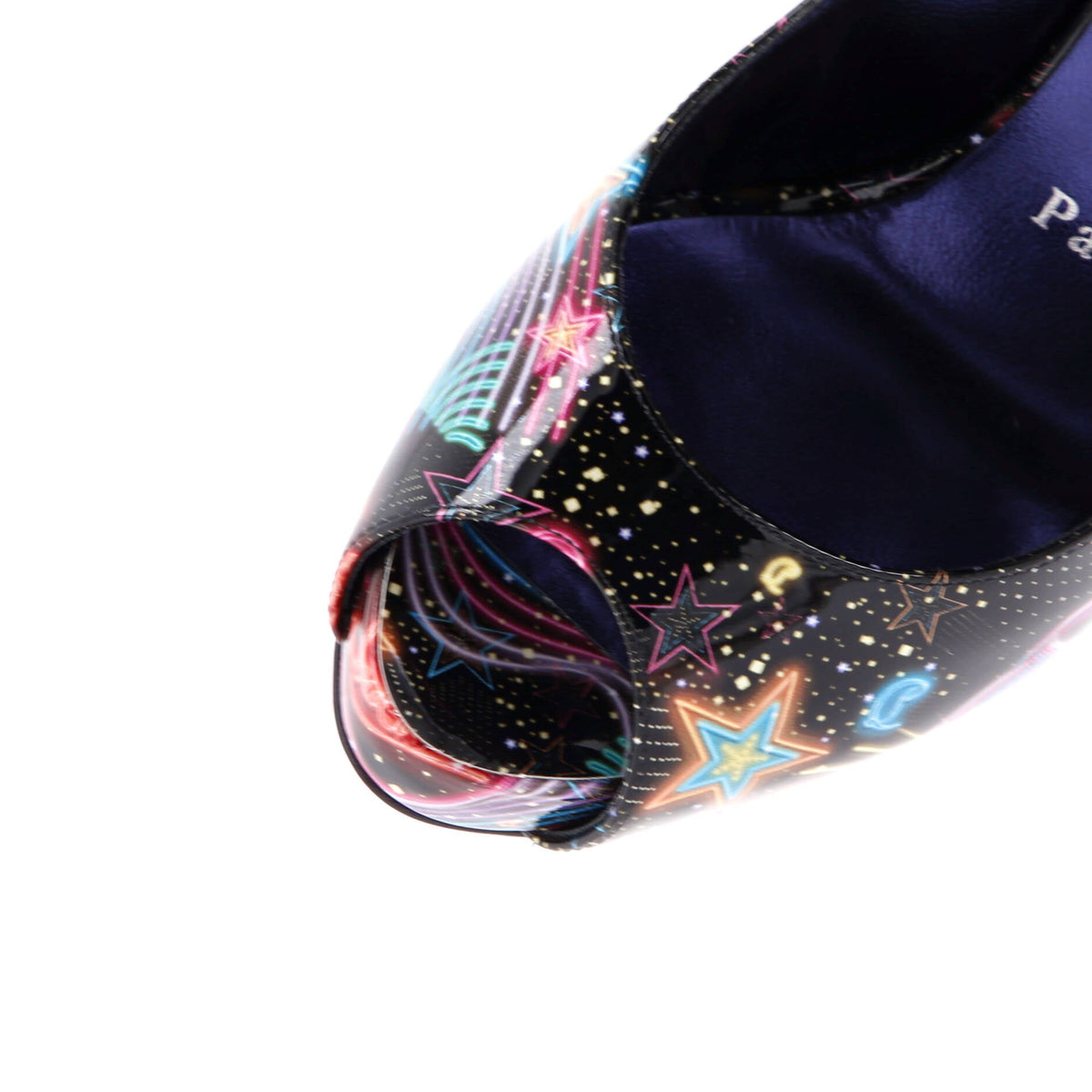 Women's Hot Chick Sling Alta Pumps Printed Patent 120