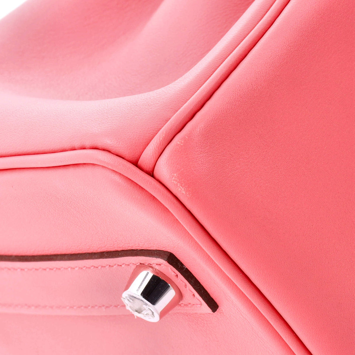 Birkin Handbag Rose Azalée Swift with Palladium Hardware 25