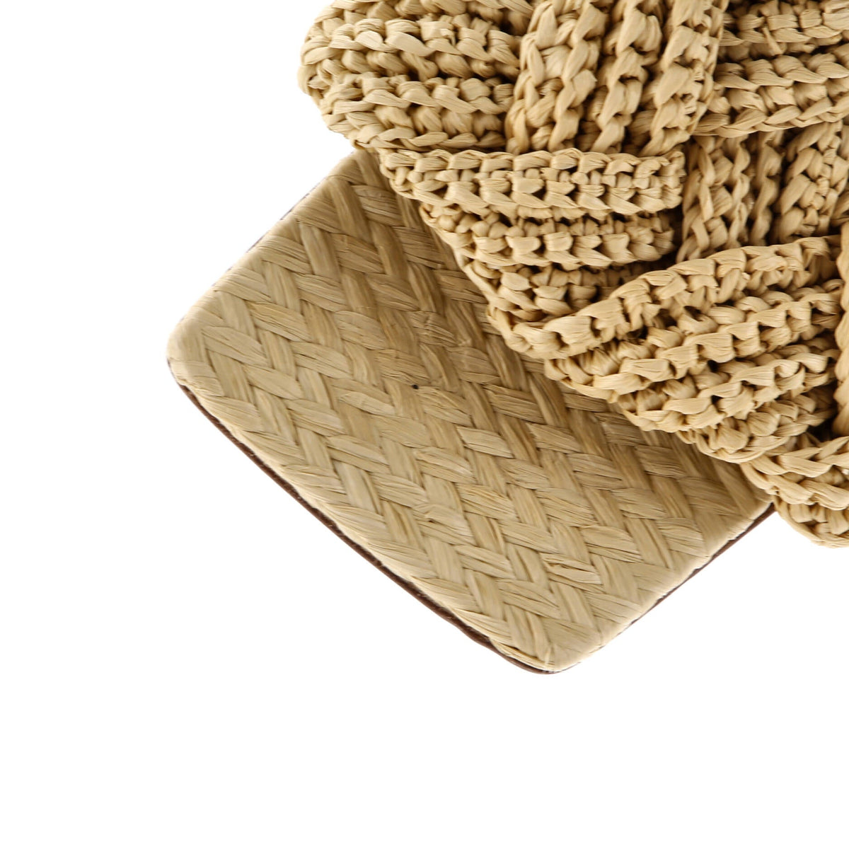 Women's Lido Heeled Sandals Maxi Intrecciato Raffia
