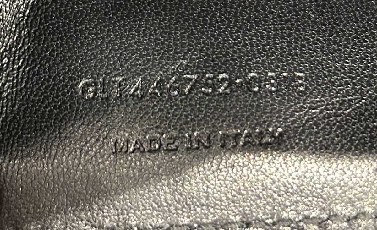 Classic Monogram Crossbody Bag Crocodile Embossed Leather Large