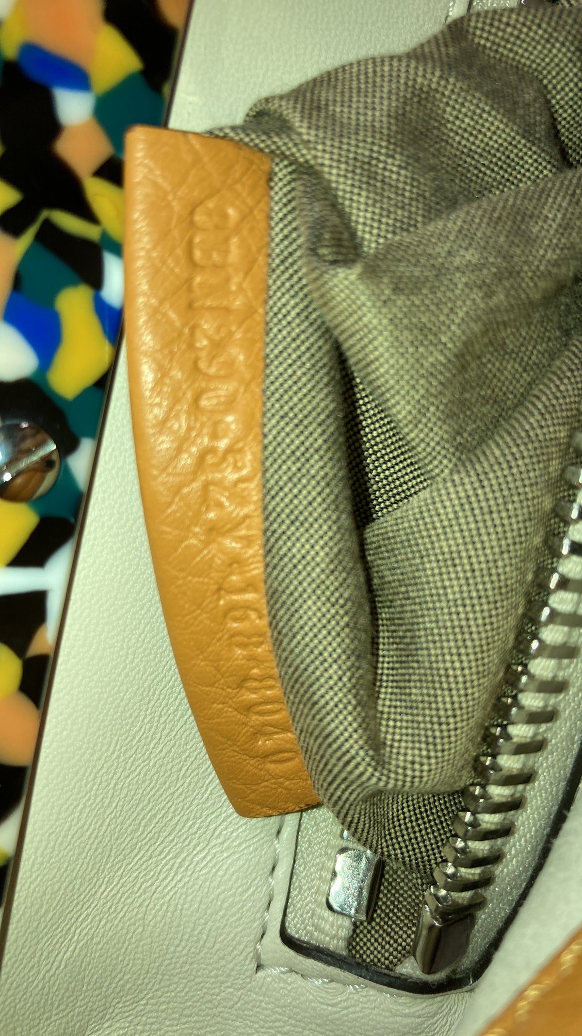 Peekaboo Bag Leather with Plexiglass Detail Regular