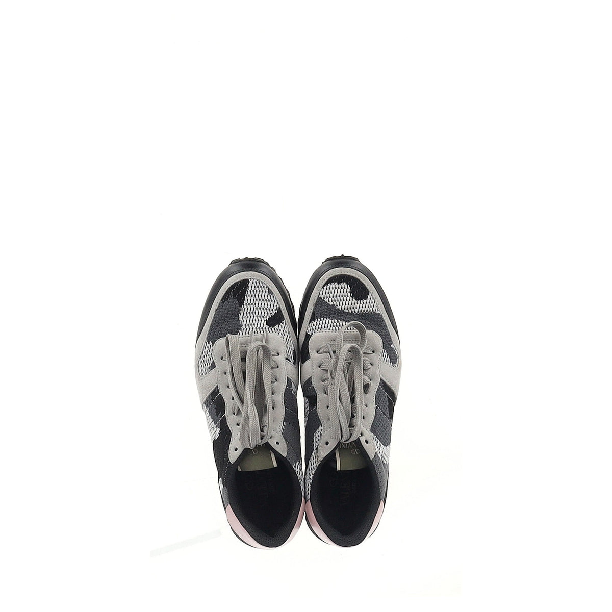 Valentino Garavani Rock Runner Camo in Multicolor Calfskin Leather