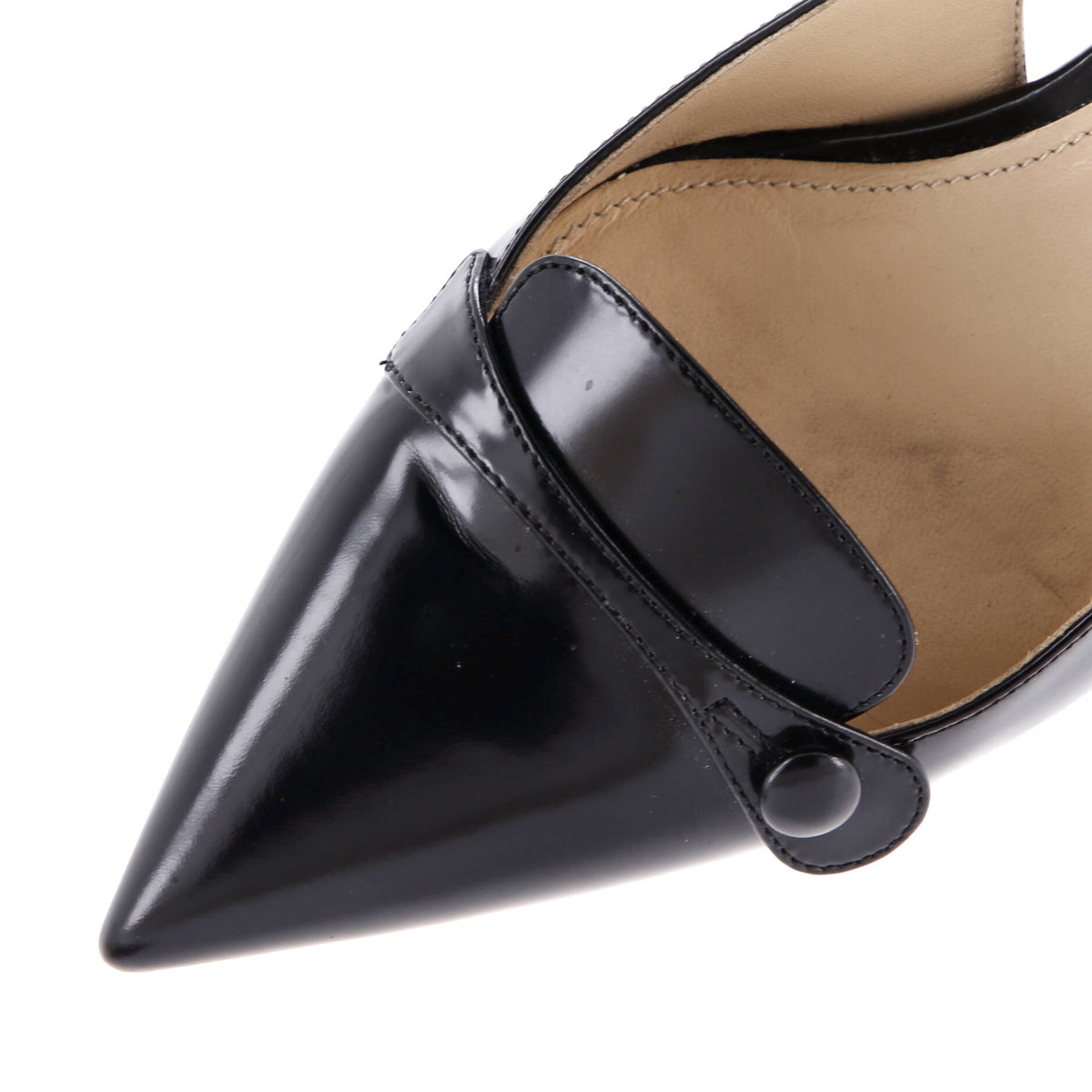 Women's Pointed Toe Slingback Pumps Spazzolato Leather