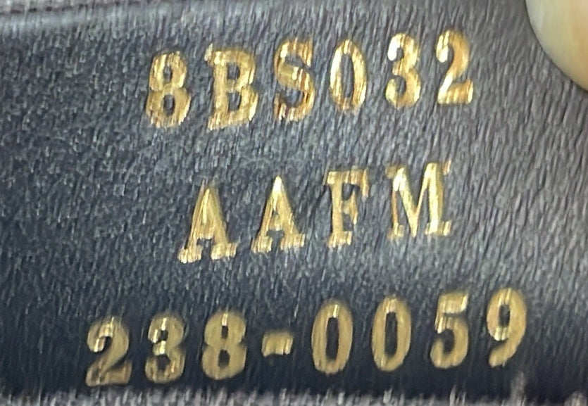 F is Fendi Envelope Clutch on Chain Zucca Embossed Leather