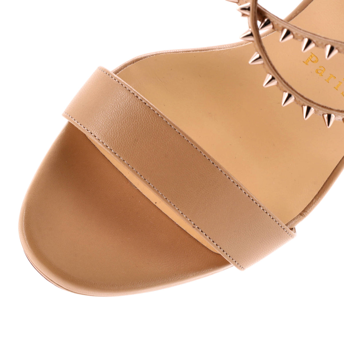 Women's Choca Spikes Heeled Sandals Spiked Leather 100
