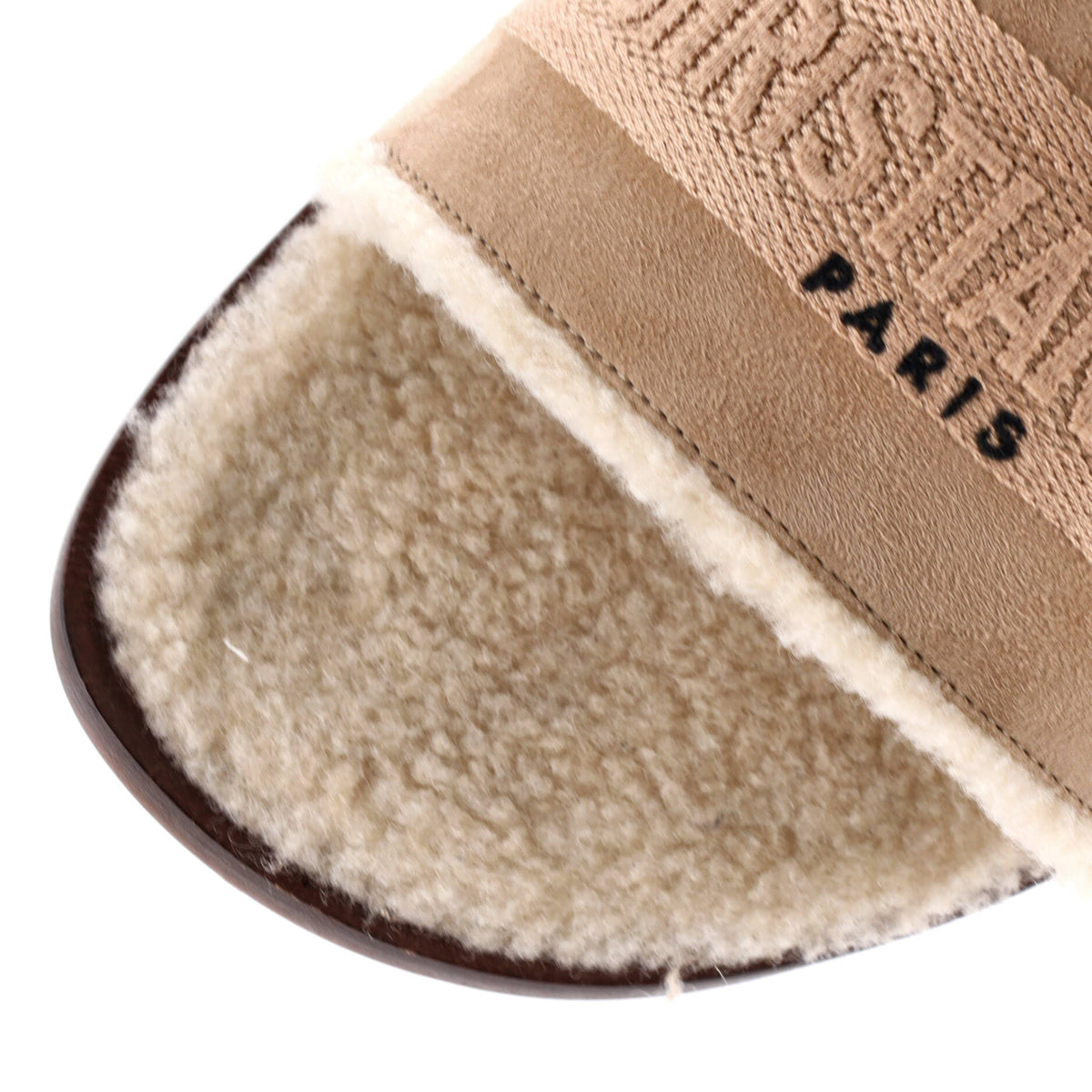 Women's Dway Slide Sandals Suede with Shearling