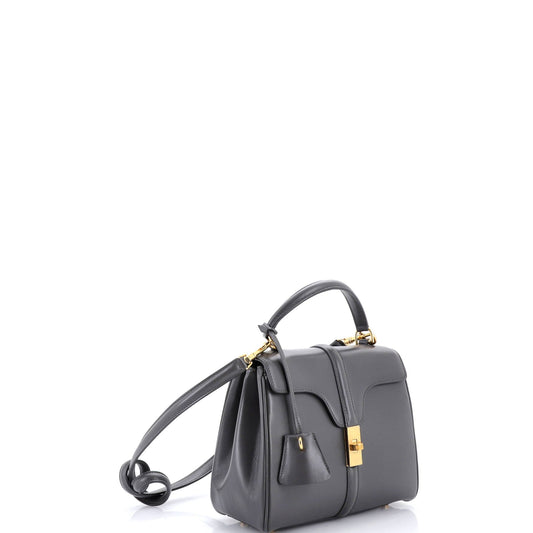 16 Top Handle Bag Smooth Calfskin Small