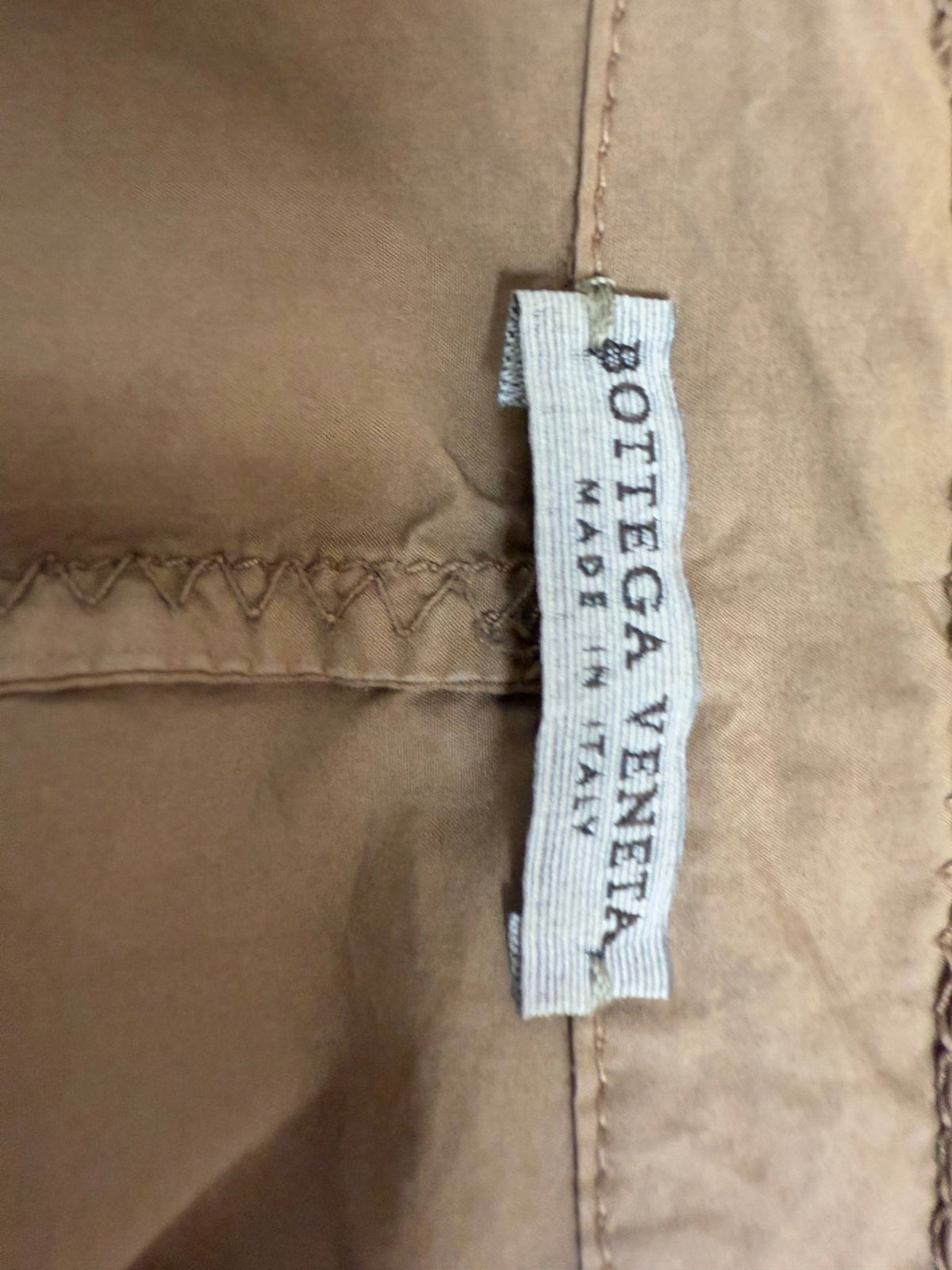 Bottega Veneta Single-Breasted Detailed Stitch Blazer in Brown Cotton
