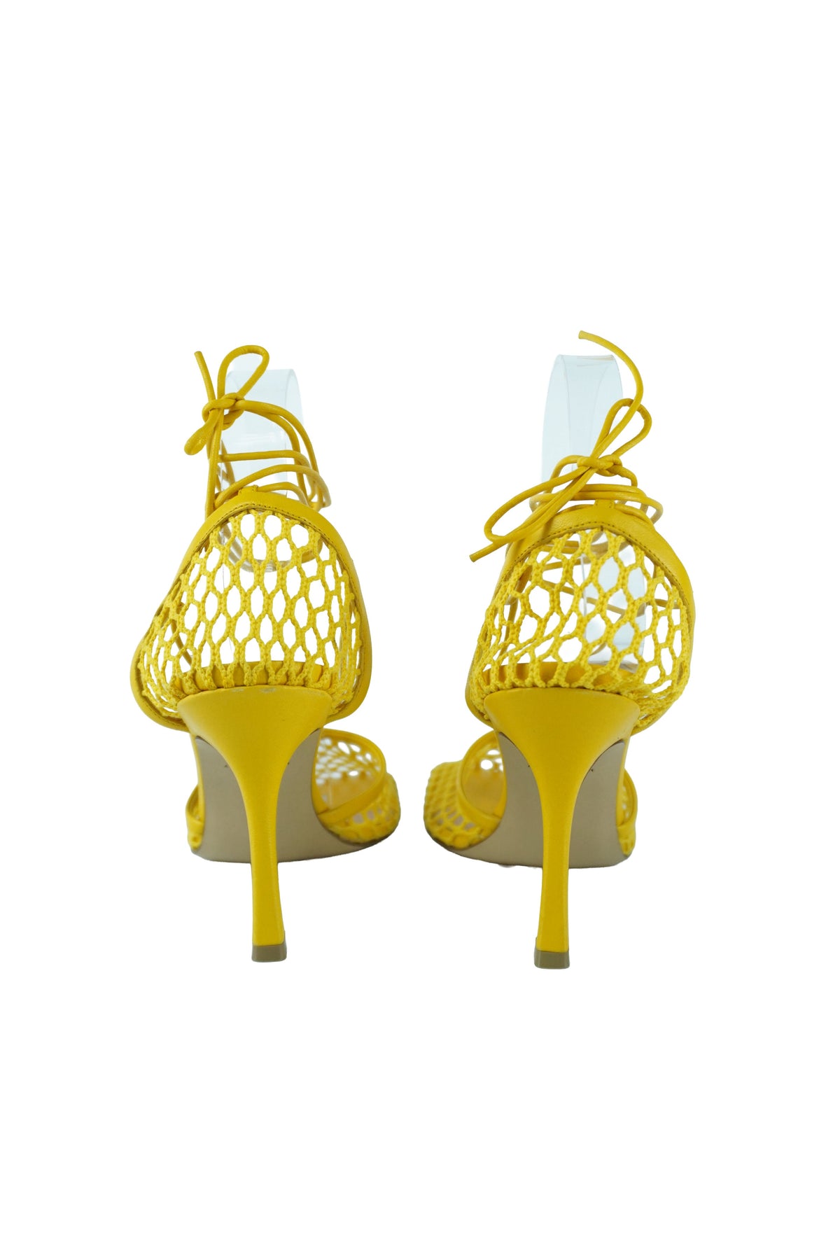 Bottega Veneta Stretch Cloth Yellow Sandals