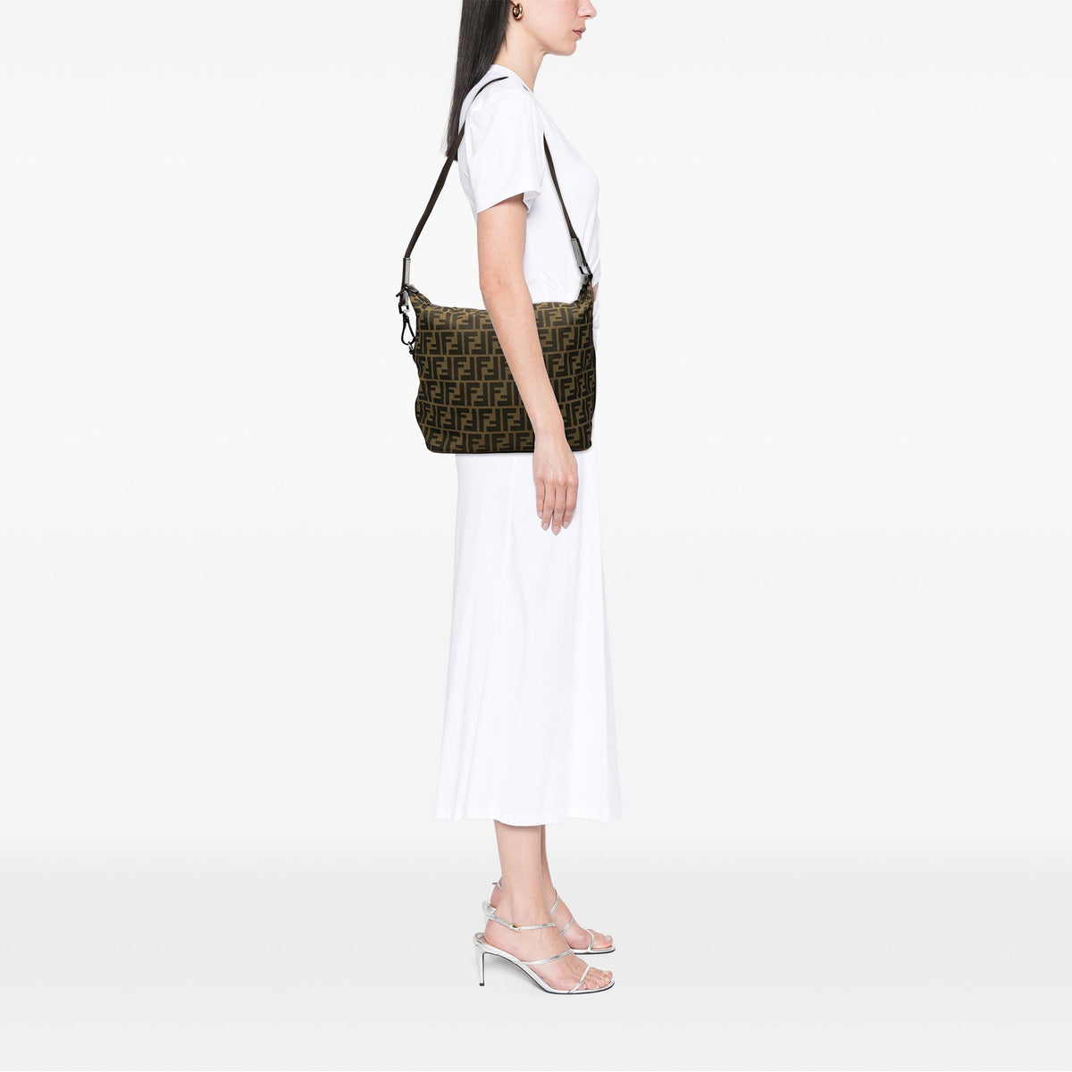 Buckle Strap Hobo Zucca Canvas Medium