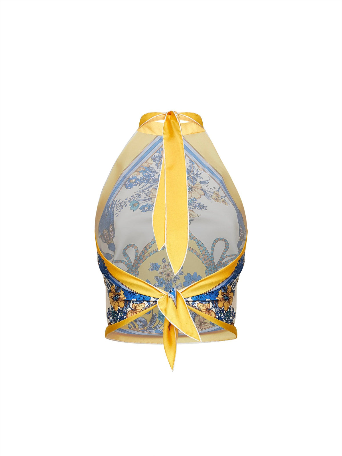 Gucci Women Multicolor Printed Silk Twill Scarf Top
