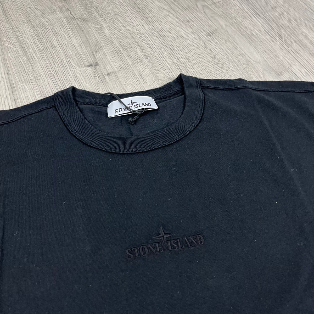 Stone Island Embroidered T-Shirt - Black