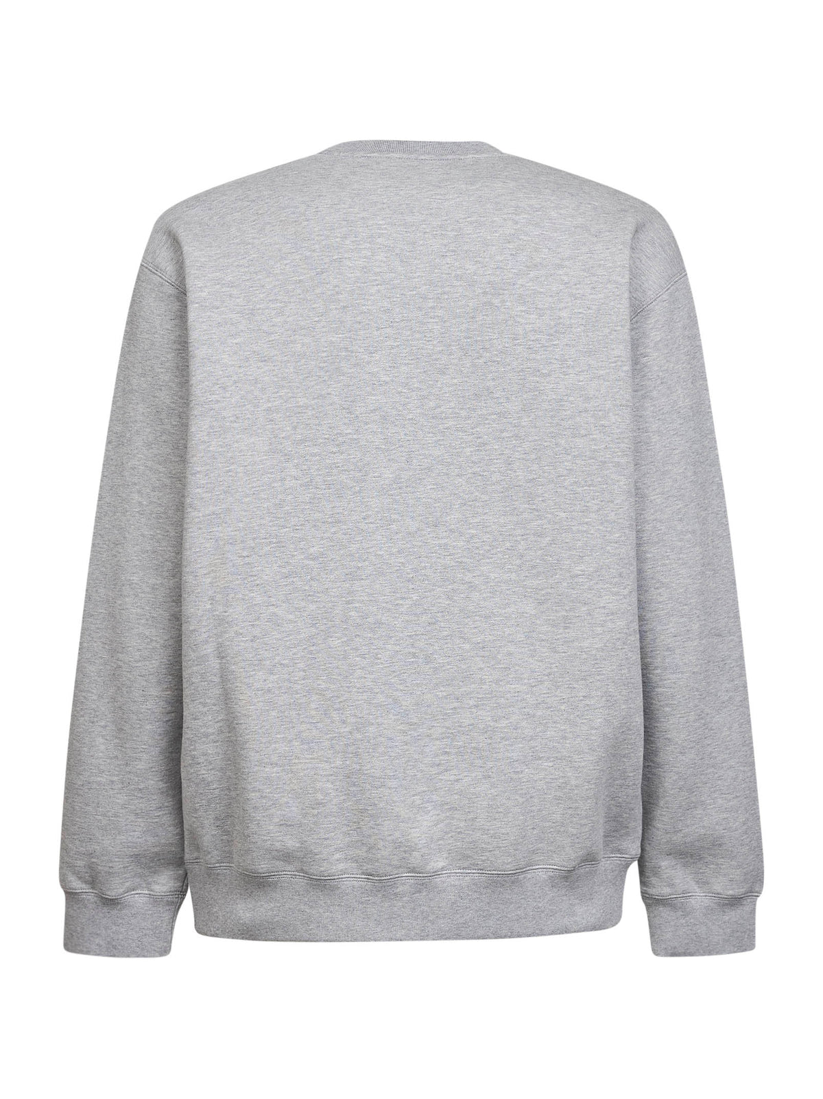 Gucci Men Melange Grey Cotton Printed Sweatshirt
