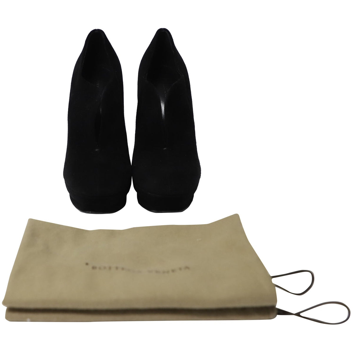 Bottega Veneta Ankle Boots in Black Suede
