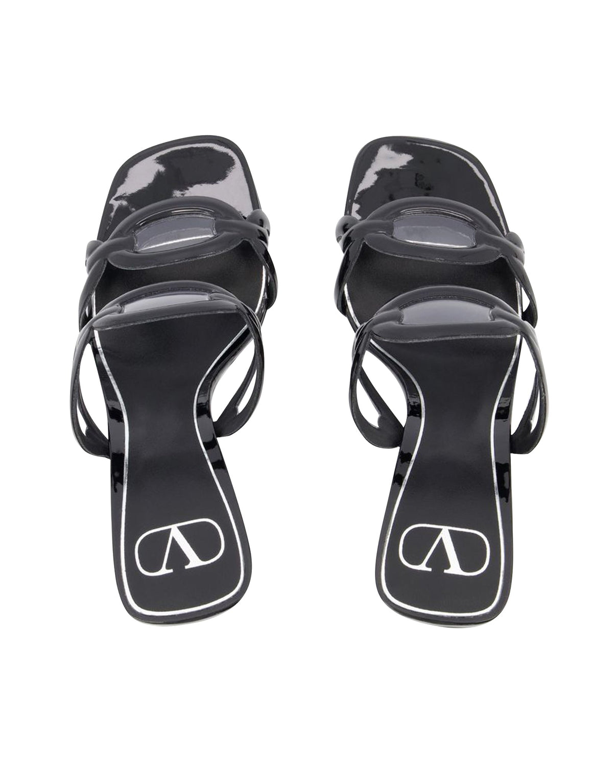 Chain 1967 T.100 Sandals - Valentino Garavani - Black - Brass