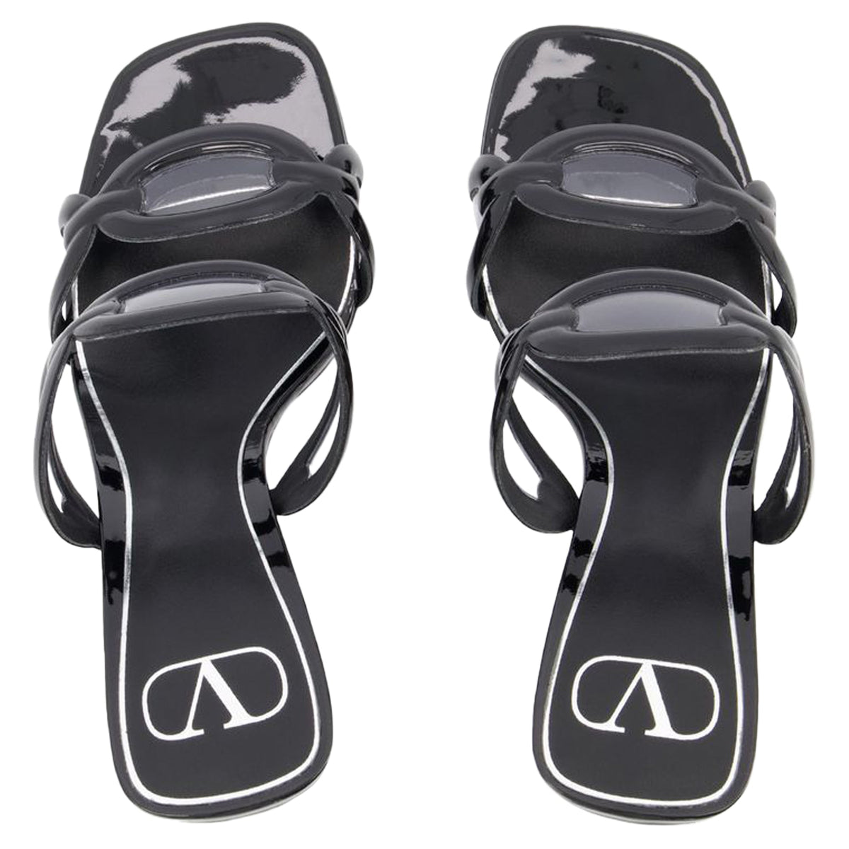 Chain 1967 T.100 Sandals - Valentino Garavani - Black - Brass