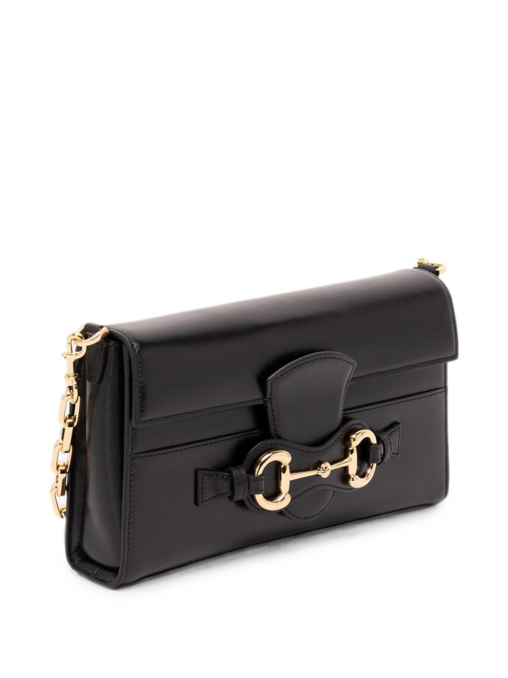 Gucci Women Horsebit Ristretto Medium Leather Shoulder Bag