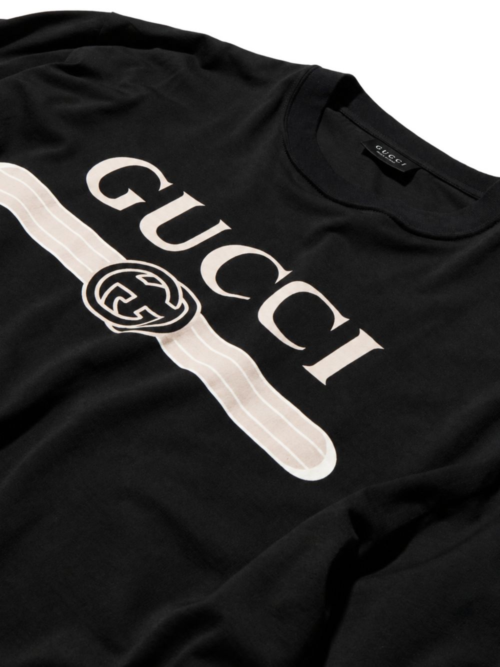Gucci Men Logo Cotton T-Shirt
