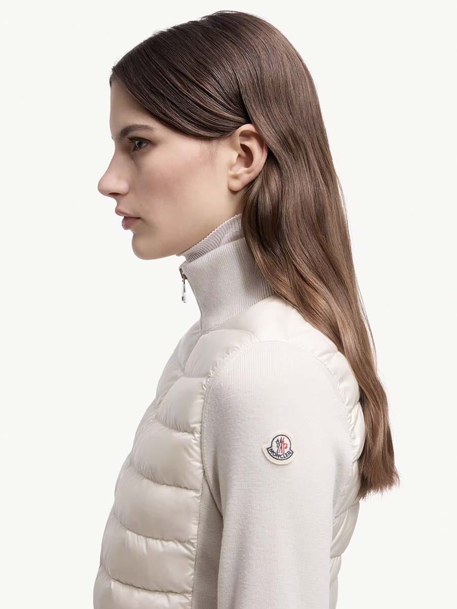 Women's Padded Wool Cardigan
