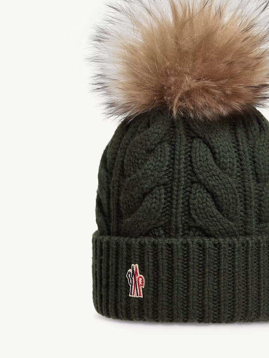 Wool & Cashmere Beanie with Pom Pom