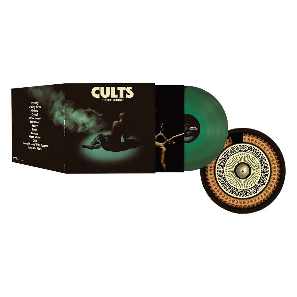 Cults - To The Ghosts Green Onion Vinyl LP + Signed Zoetrope Slipmat