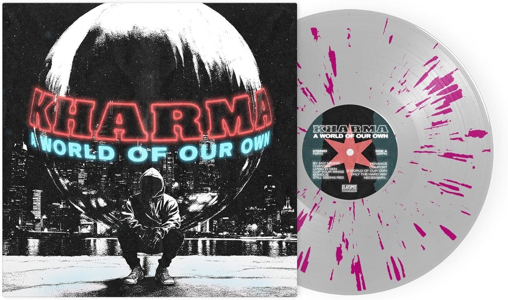 Kharma A World Of Our Own Vinyl LP Ultra Clear with Purple Splatter Colour 2024