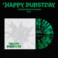 SEVENTEEN - HAPPY BURSTDAY Black Splatter On Evergreen Vinyl LP