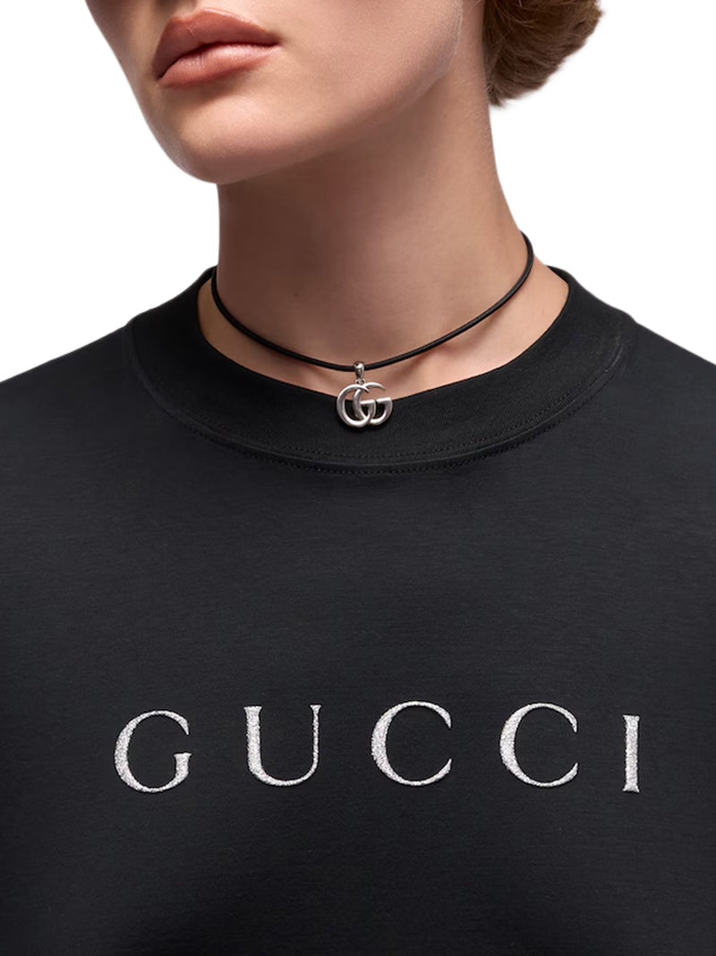 Gucci Women Printed Cotton Jersey T-Shirt