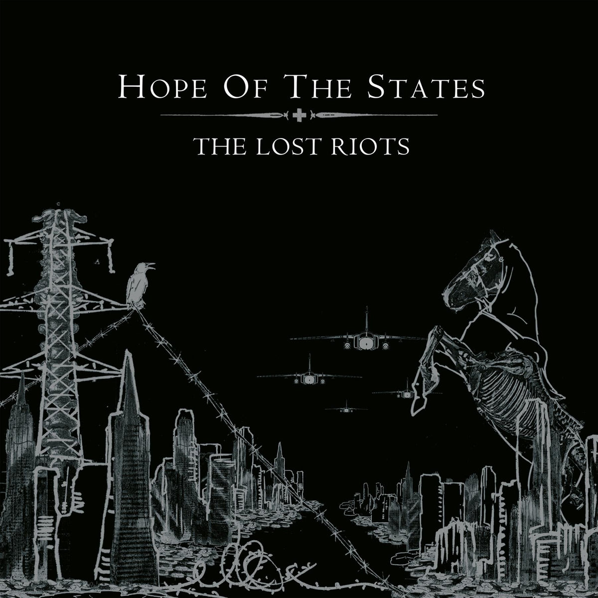 Hope Of The States - The Lost Riots National Album Day 2x Battered Metal Vinyl LP