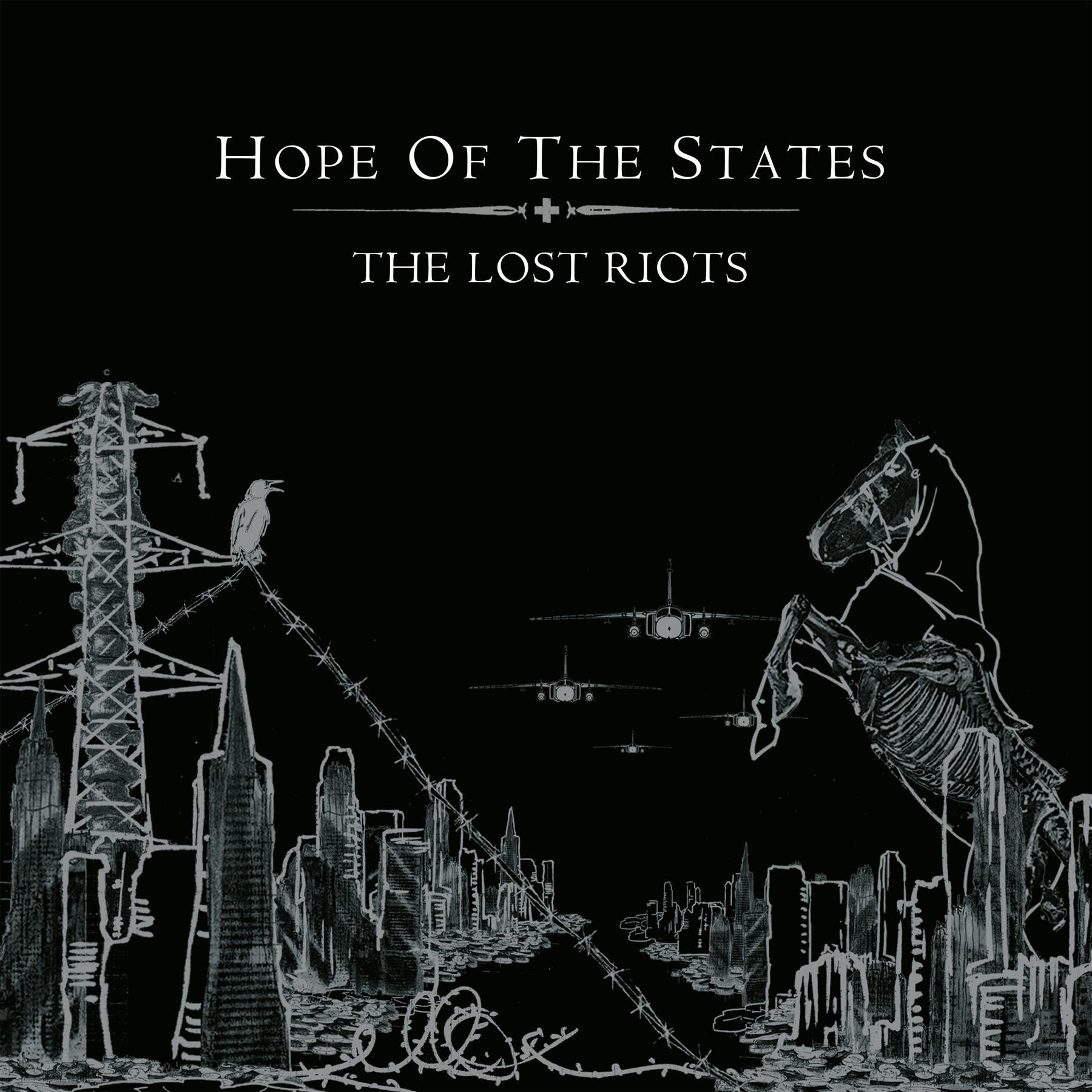 Hope Of The States - The Lost Riots National Album Day 2x Battered Metal Vinyl LP
