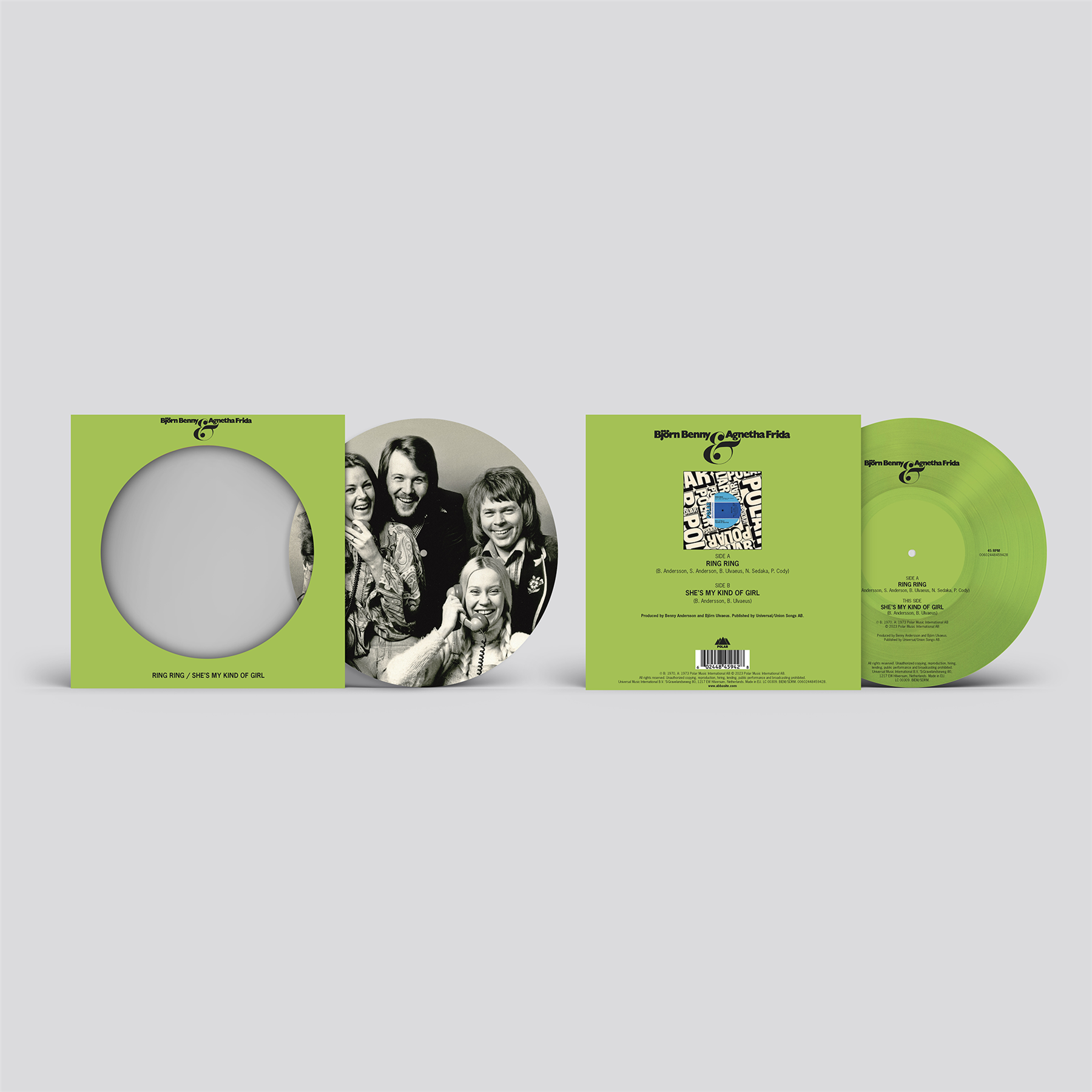 ABBA - Ring Ring (English) / She’s My Kind of Girl 7" Picture Disc Vinyl Single