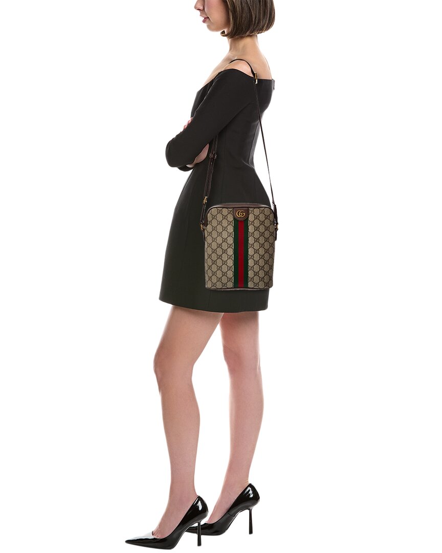 Gucci Ophidia Small Canvas & Leather Crossbody