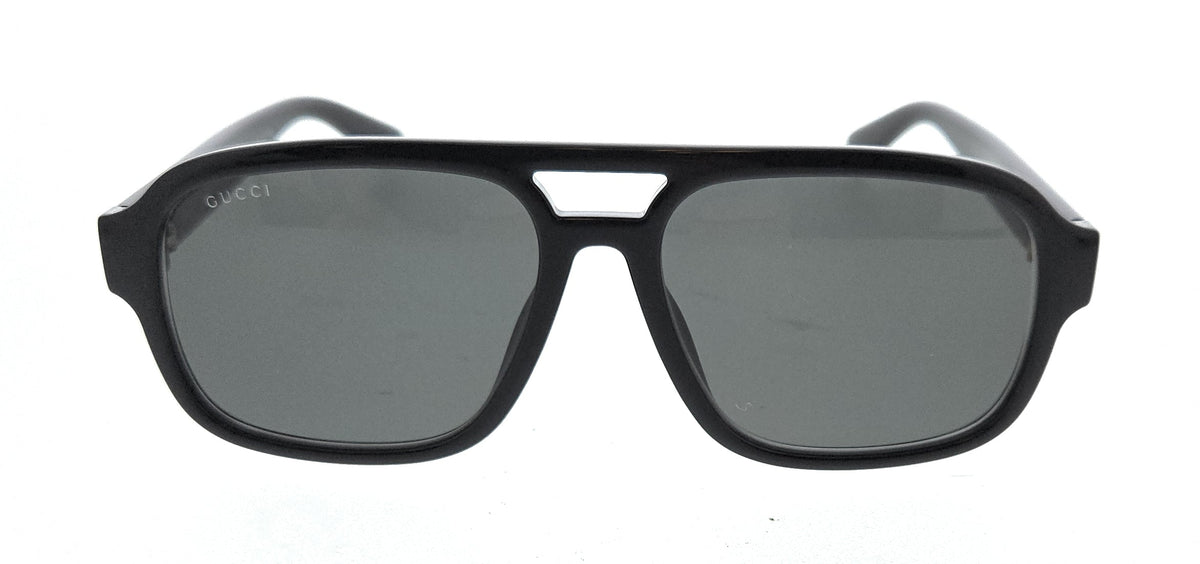 Gucci GG1342S-001 Black Smoke Pilot Sunglasses