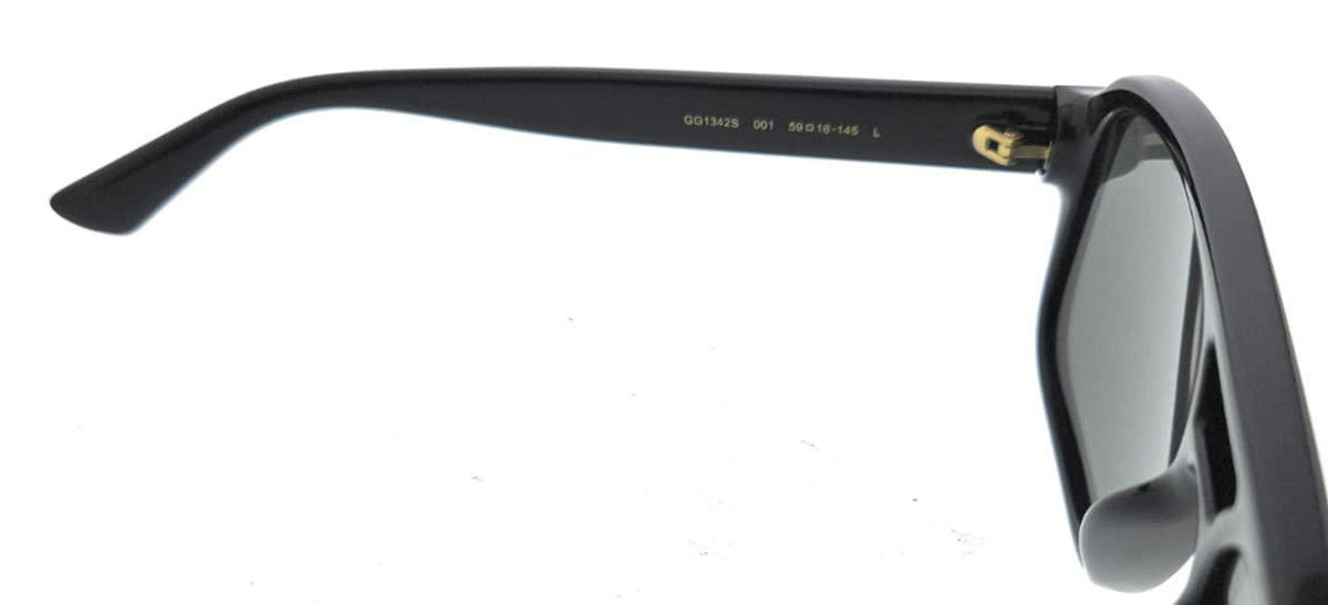 Gucci GG1342S-001 Black Smoke Pilot Sunglasses