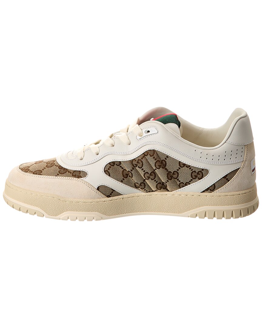 Gucci Re-Web Gg Canvas & Leather Sneaker