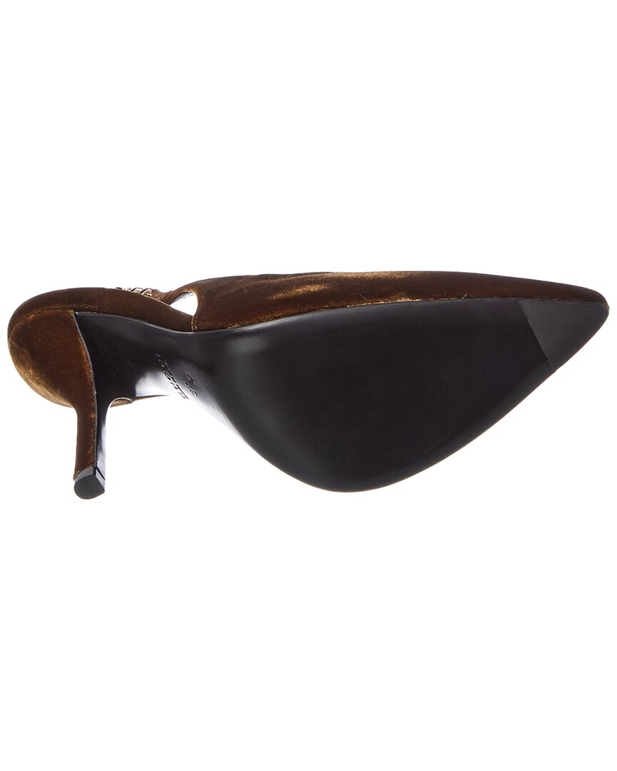 Gucci Signoria 100 Velvet Slingback Pump