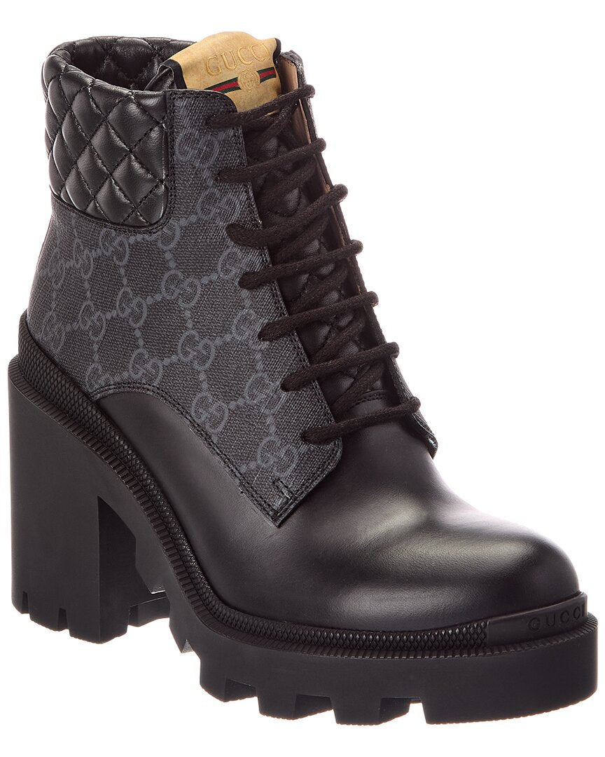 Gucci Gg Leather Boot