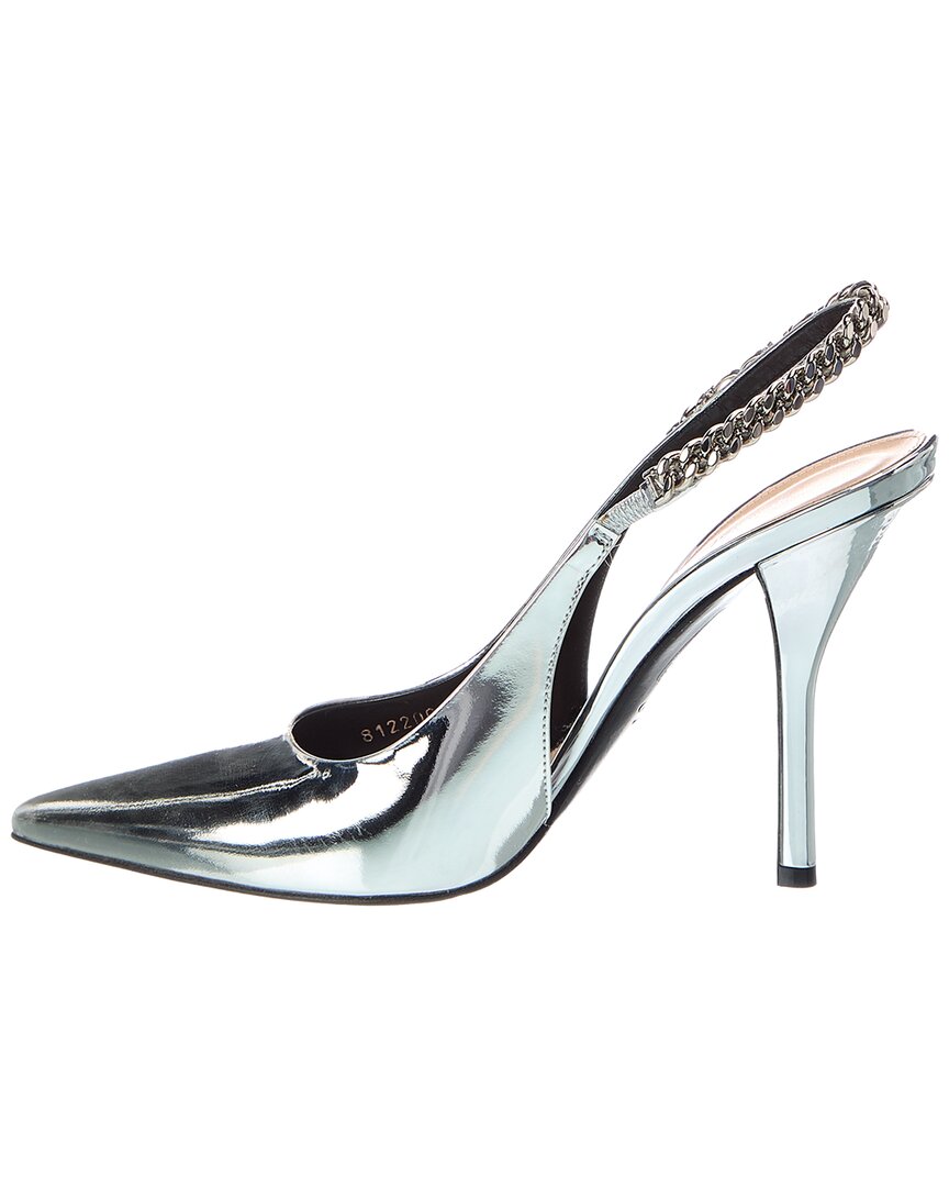 Gucci Signoria Leather Slingback Pump