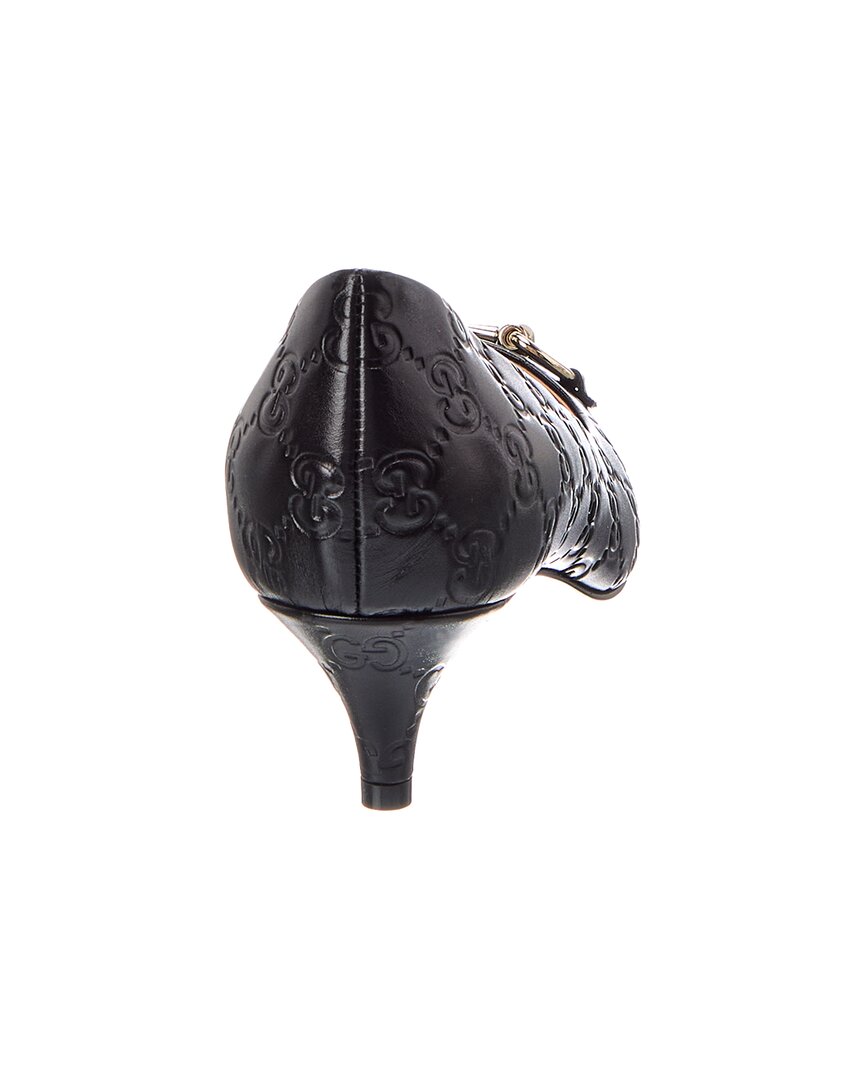 Gucci Gg 50Mm Horsebit Leather Pump