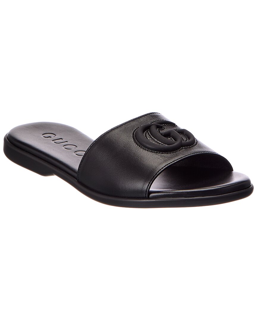 Gucci Double G Leather Sandal