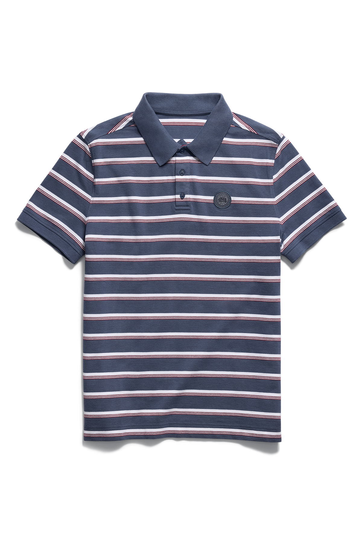 Beckley 条纹同色调圆盘 Polo 衫