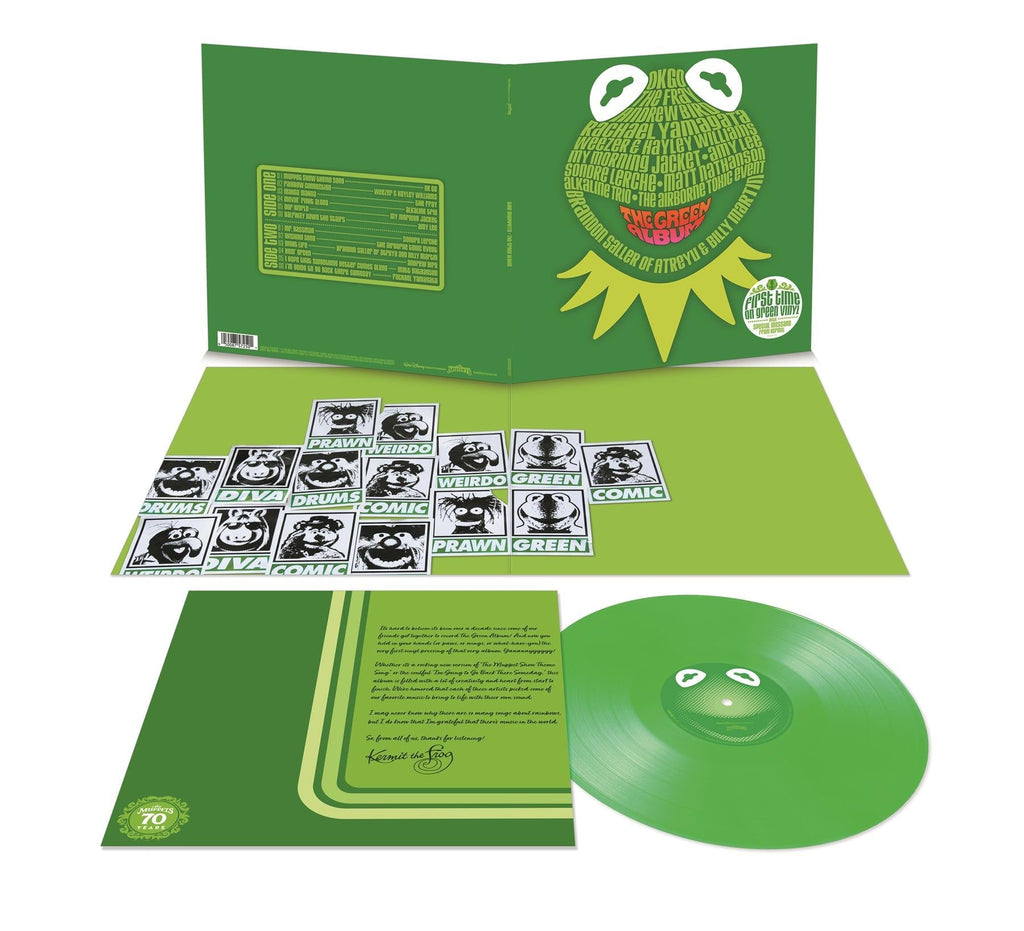 Muppets: The Green Album - V/A 70th Anniversary Green Vinyl LP Reissue