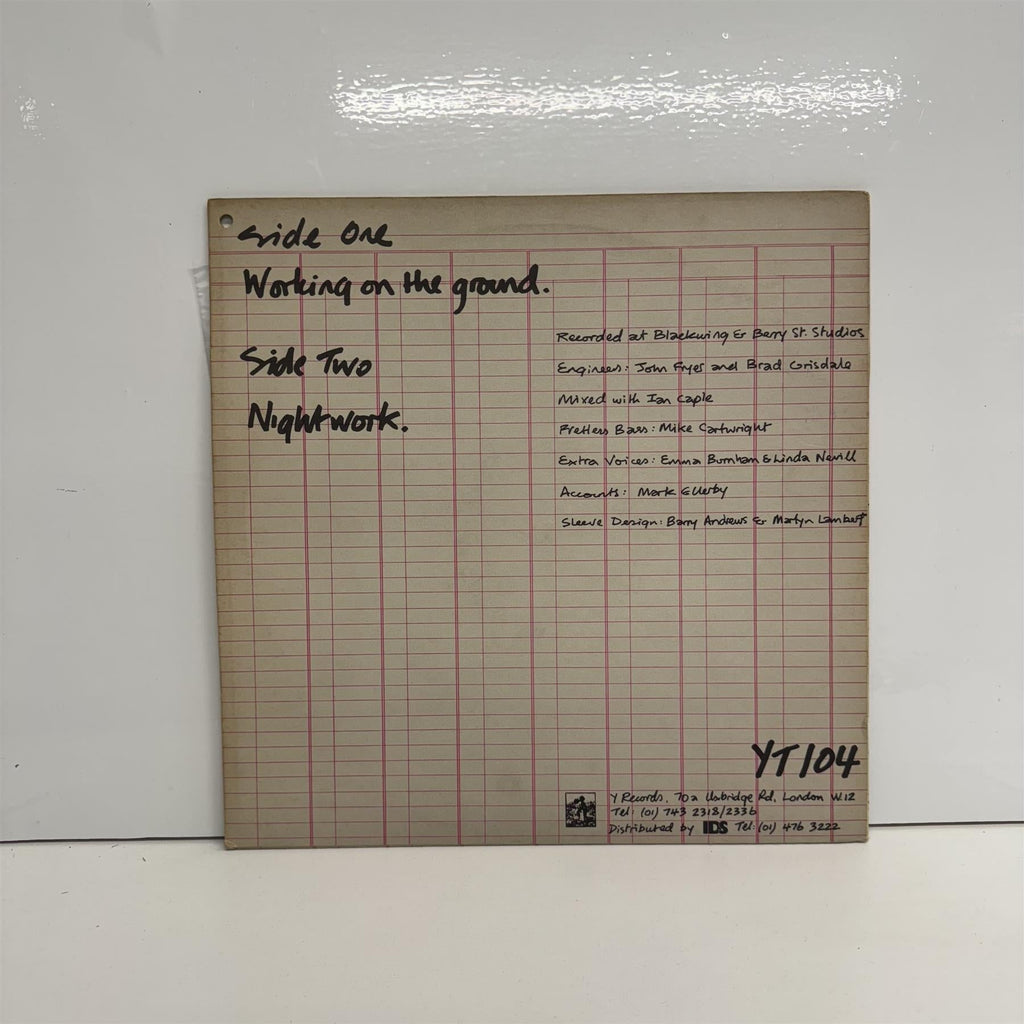 Shriekback - Working On The Ground 12" Vinyl Single