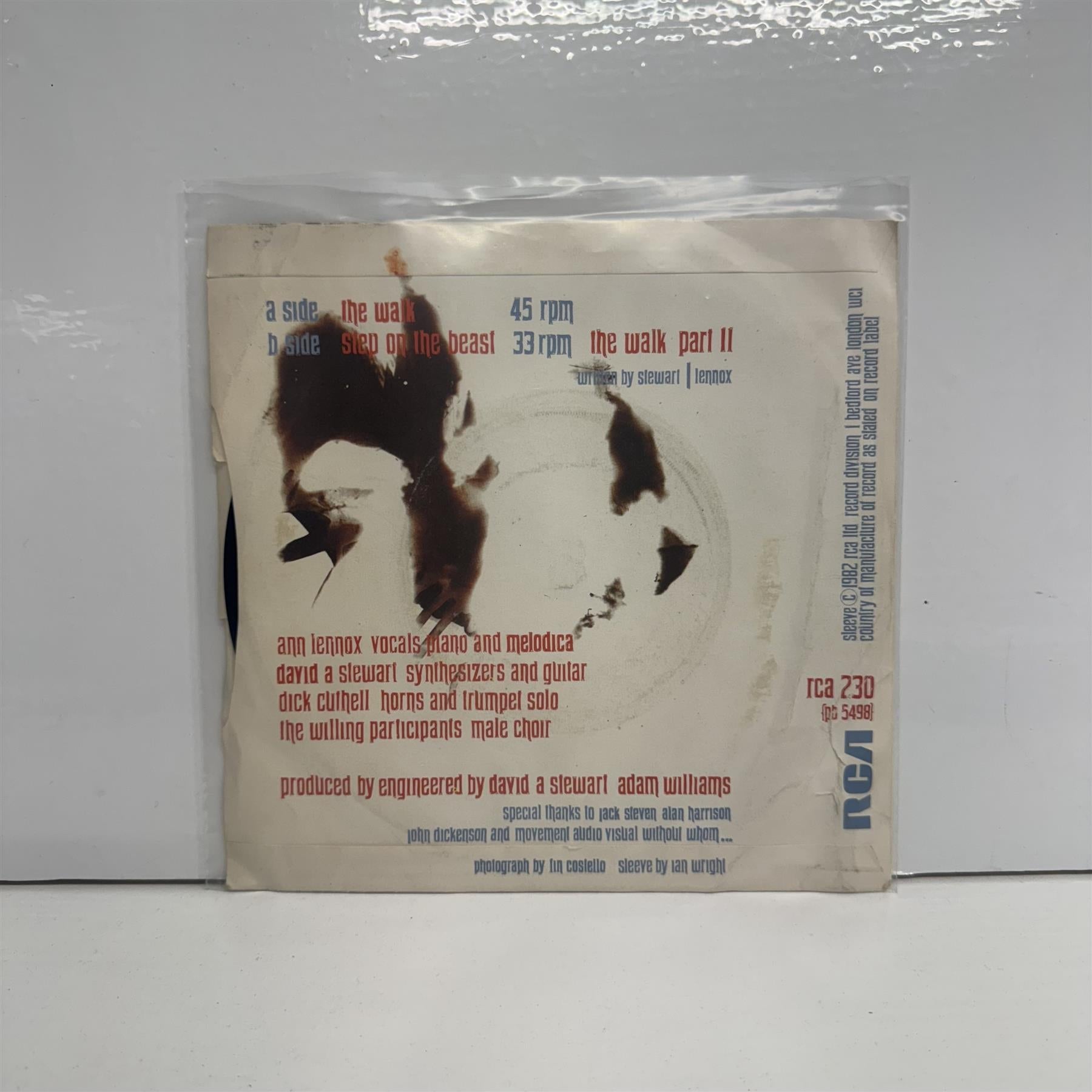 Eurythmics - The Walk 7" Vinyl Single