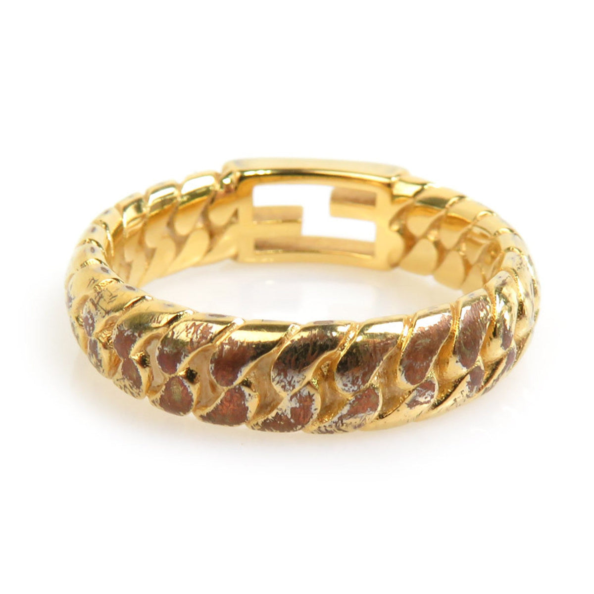 Baguette Ring Gold Metal
