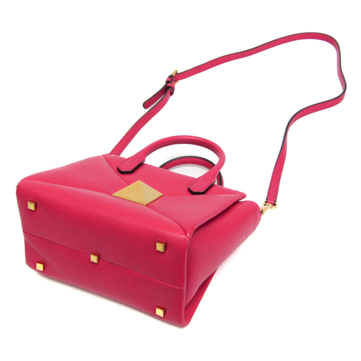 One Stud Top Handle Bag Leather Small