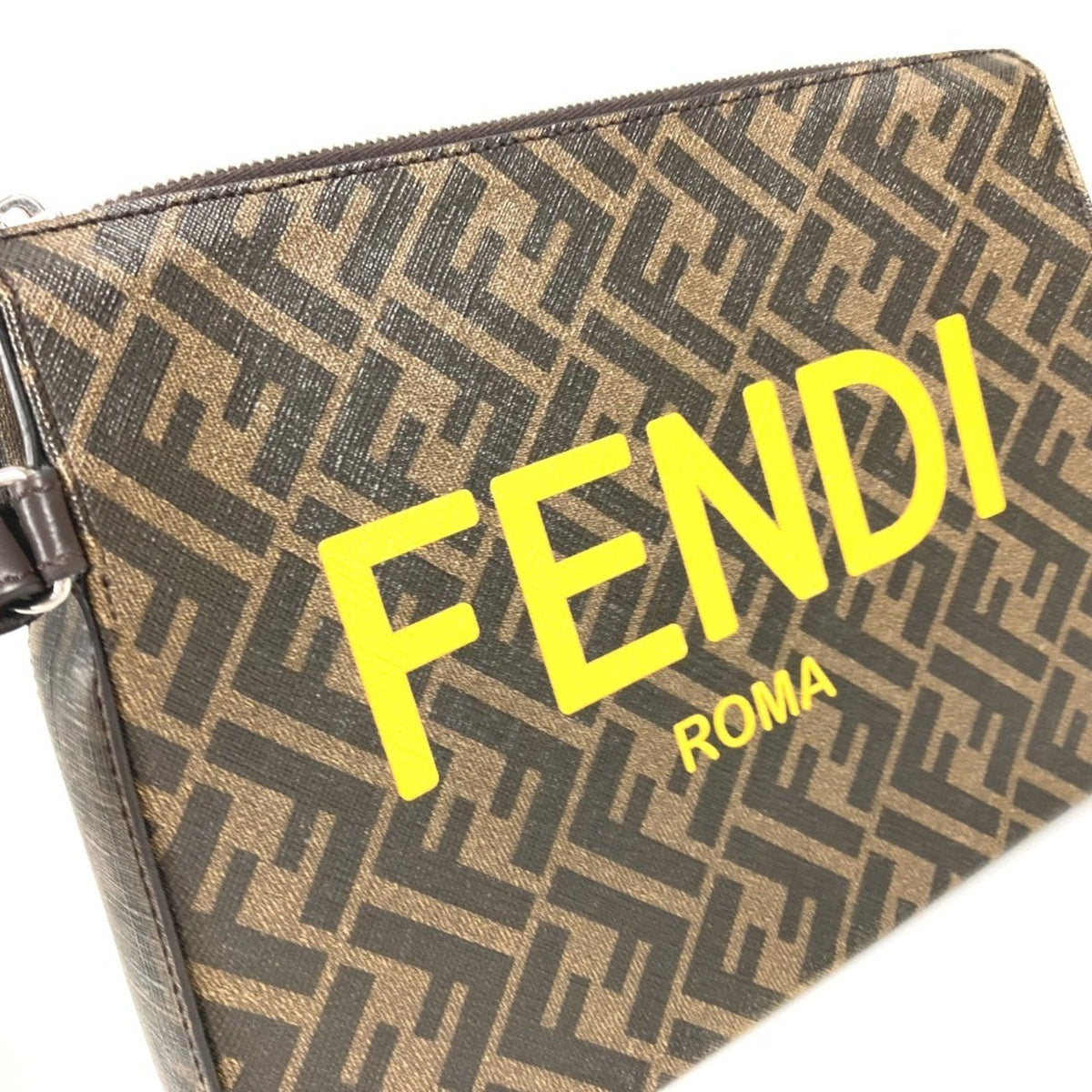Logo Camera Case Bag Zucca Coated Canvas Medium