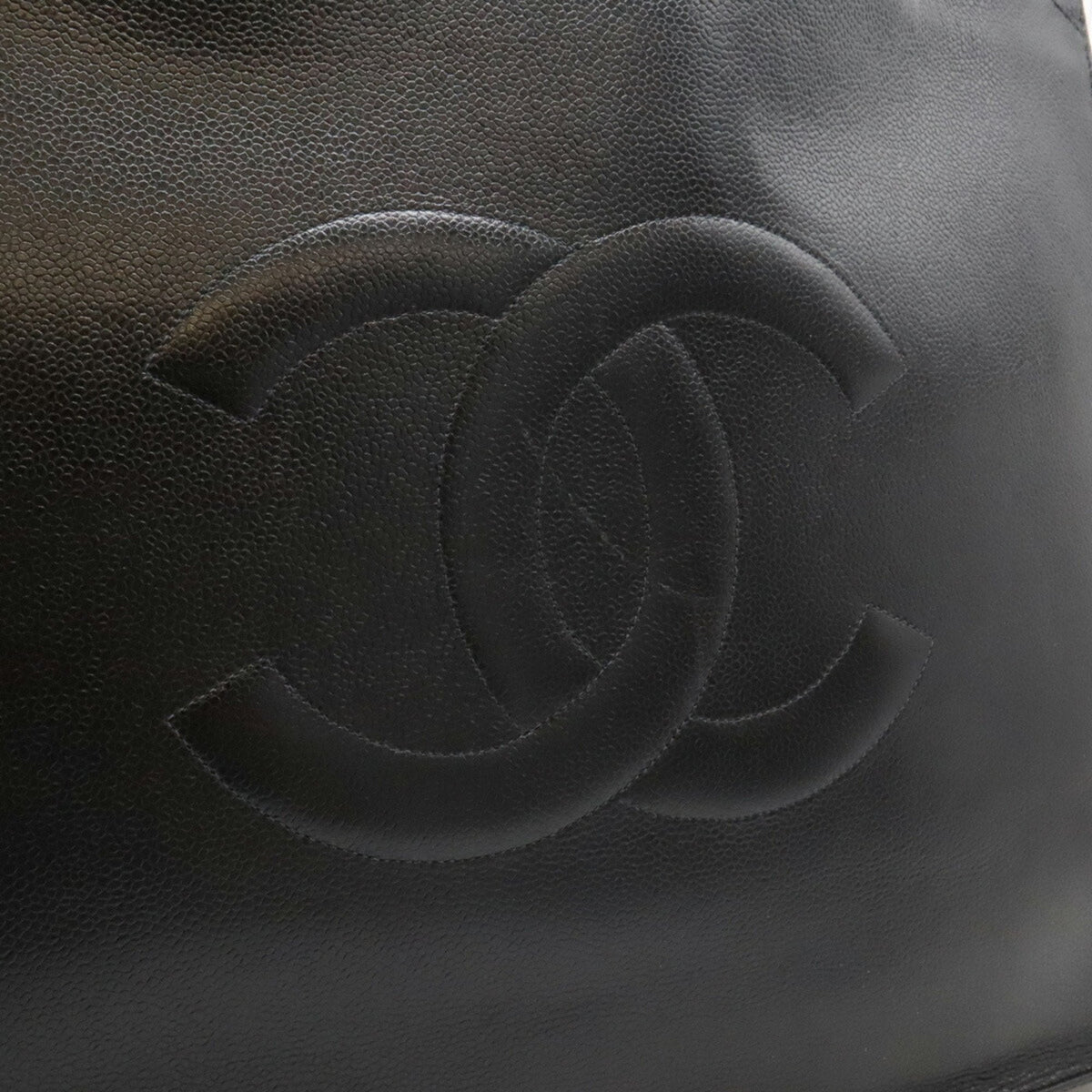 Vintage Timeless Shopping Tote Caviar