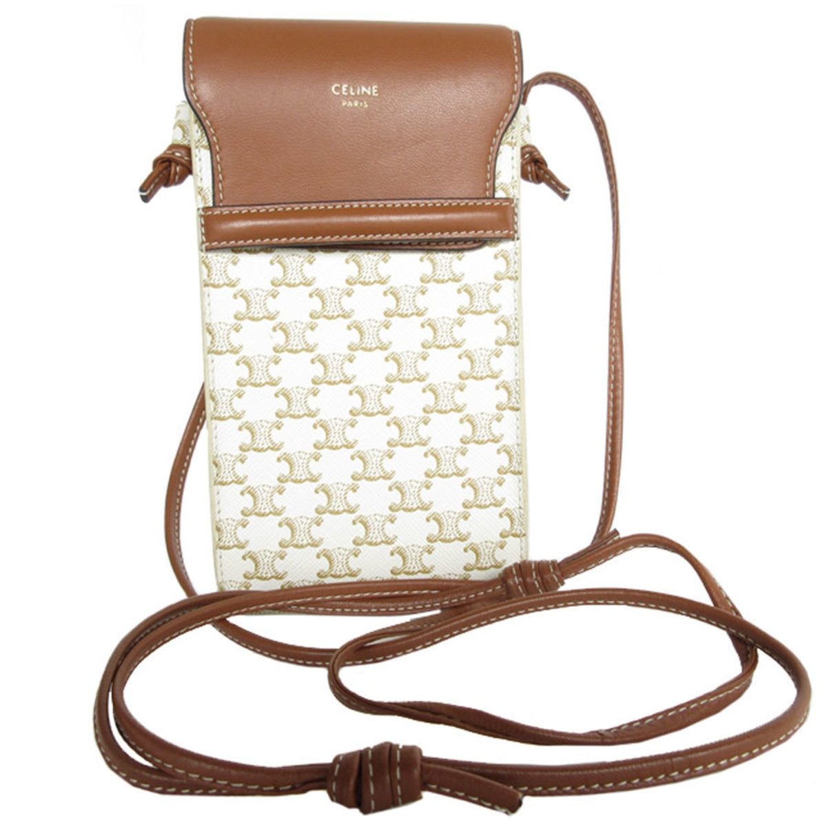 Triomphe East-West Shoulder Bag Triomphe Coated Canvas