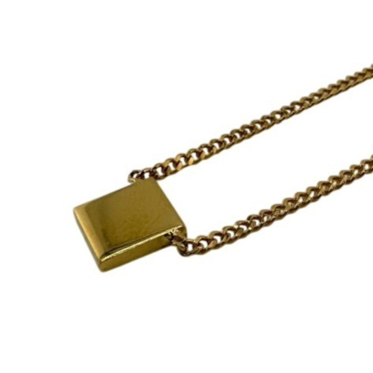 Forever Plate FF Necklace Gold